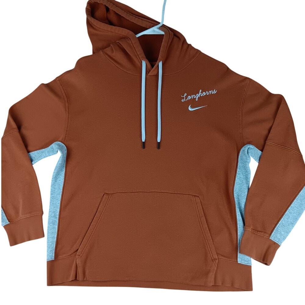 Nike Texas Longhorn Hooded Sweatshirt Women's‎ Medium Burnt Orange Fade 2-Hit